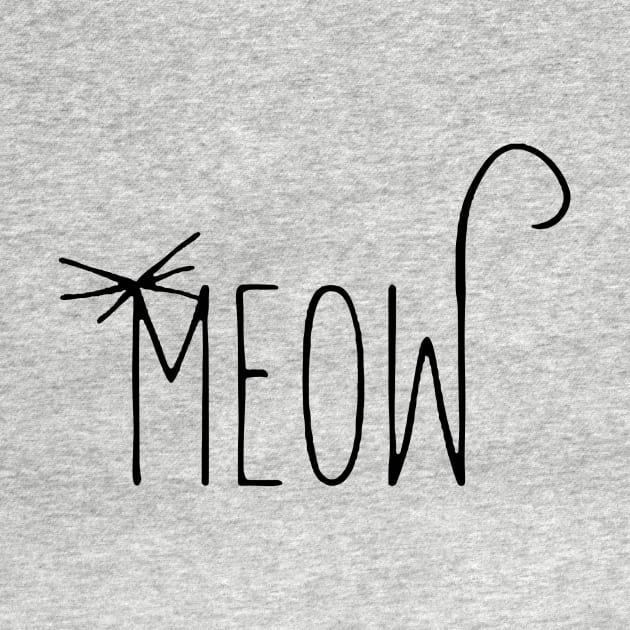 Meow Logo Funny by widapermata95